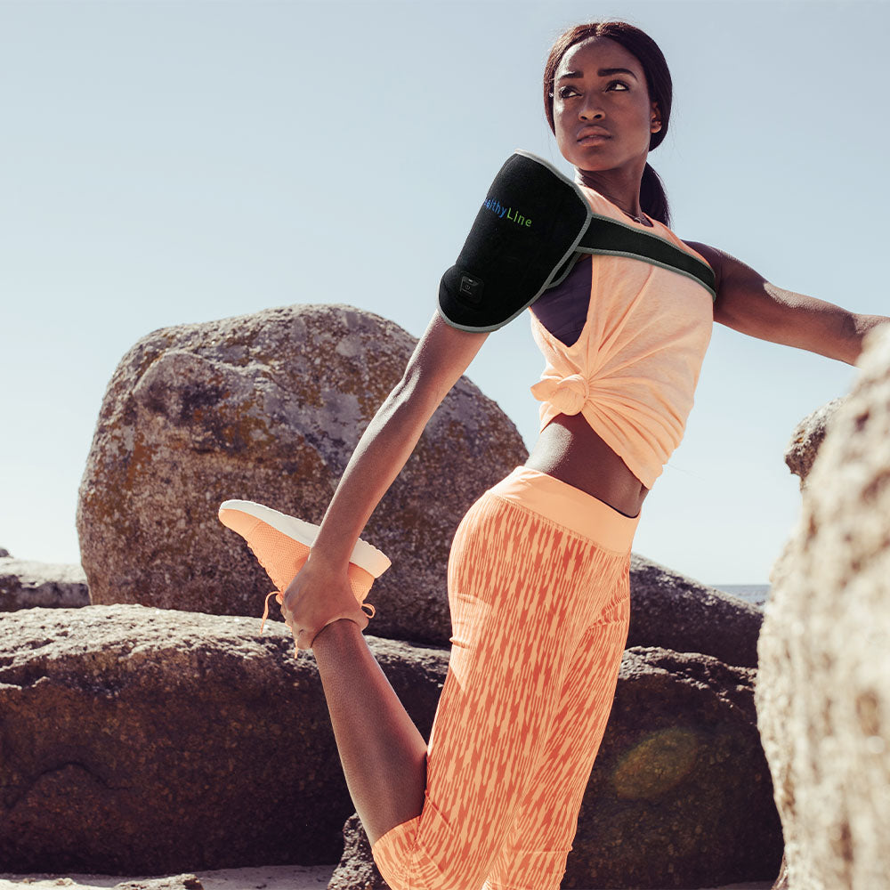 
                  
                    Portable Heated Gemstone Pad Shoulder Model  by HealthyLine 
                  
                